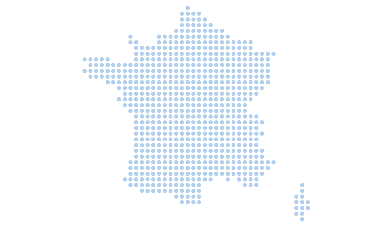 Map de la France