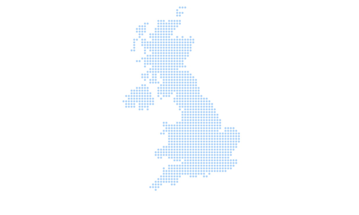 Filiale brittanique sur une carte